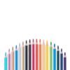 Colores triangulares Offi-Esco unicolor X 18