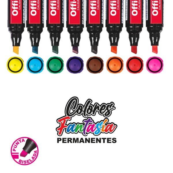 Marcador permanente Offi-Esco estuche X 8