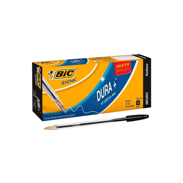 esfero-bic-cristal-negro-x12-2 Esfero Bic clásico