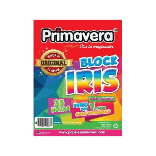 Block iris Primavera X 35 hojas carta