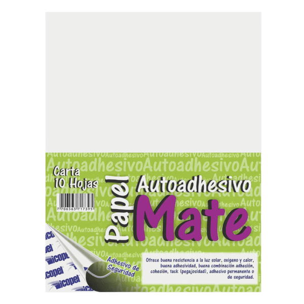 Papel autoadhesivo X 10 hojas